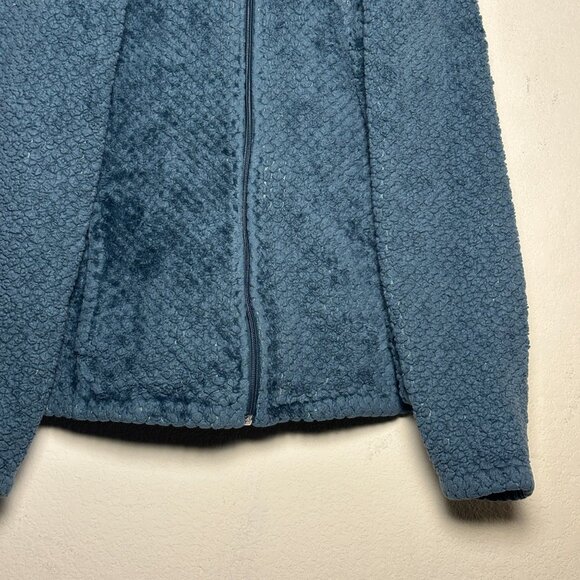 Columbia Beech Forest Fleece Jacket Women L Green Sherpa Winter Tech Outerwear - Picture 11 of 13